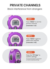 FOREDOM walkie-talkie belt clip keeps devices secure during activities