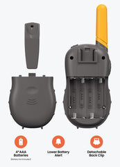 FOREDOM Walkie Talkies orange two-pack set makes sharing easy