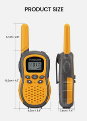 FOREDOM Walkie Talkies flashlight and LCD screen for night exploration