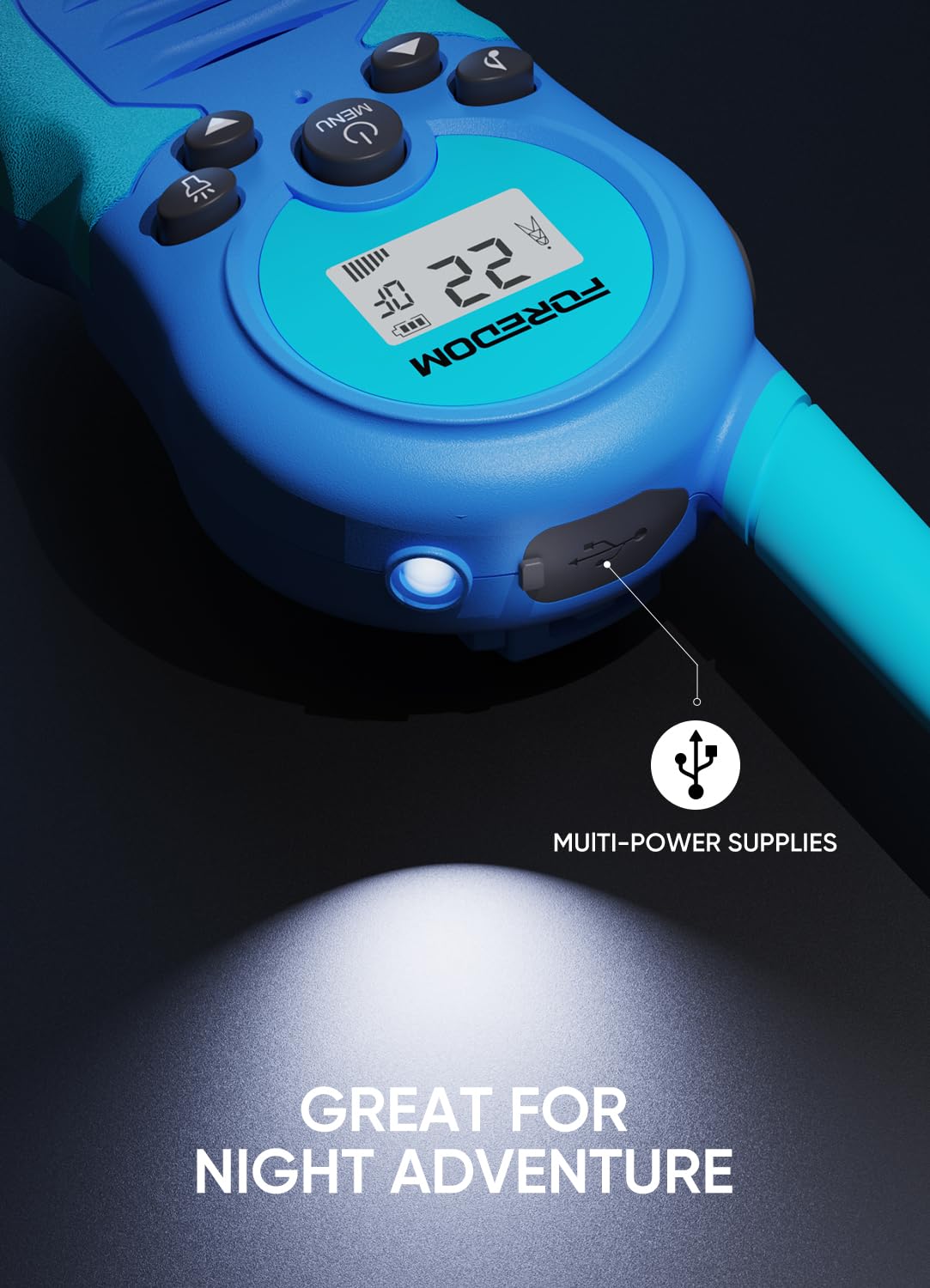 FOREDOM walkie talkies key lock keeps kids on the same channel.