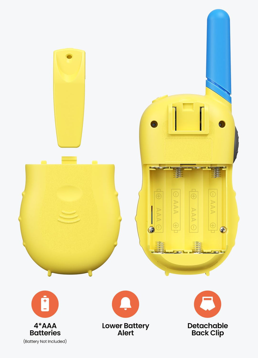 FOREDOM walkie talkies blue VOX mode demonstrated for group games.