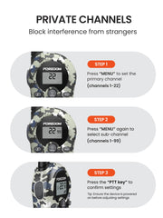 FOREDOM long-range pair supports up to two miles for family adventures.