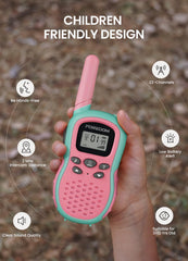 FOREDOM pink kids walkie talkies two-pack for teamwork