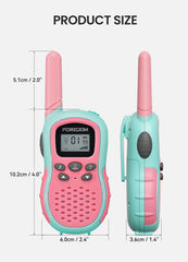 FOREDOM pink walkie talkies suitable for ages 3 to 12 for family play