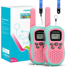 FOREDOM pink kids walkie talkies front view for outdoor play