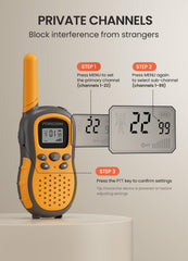 FOREDOM Walkie Talkies adjustable lanyards for secure wear
