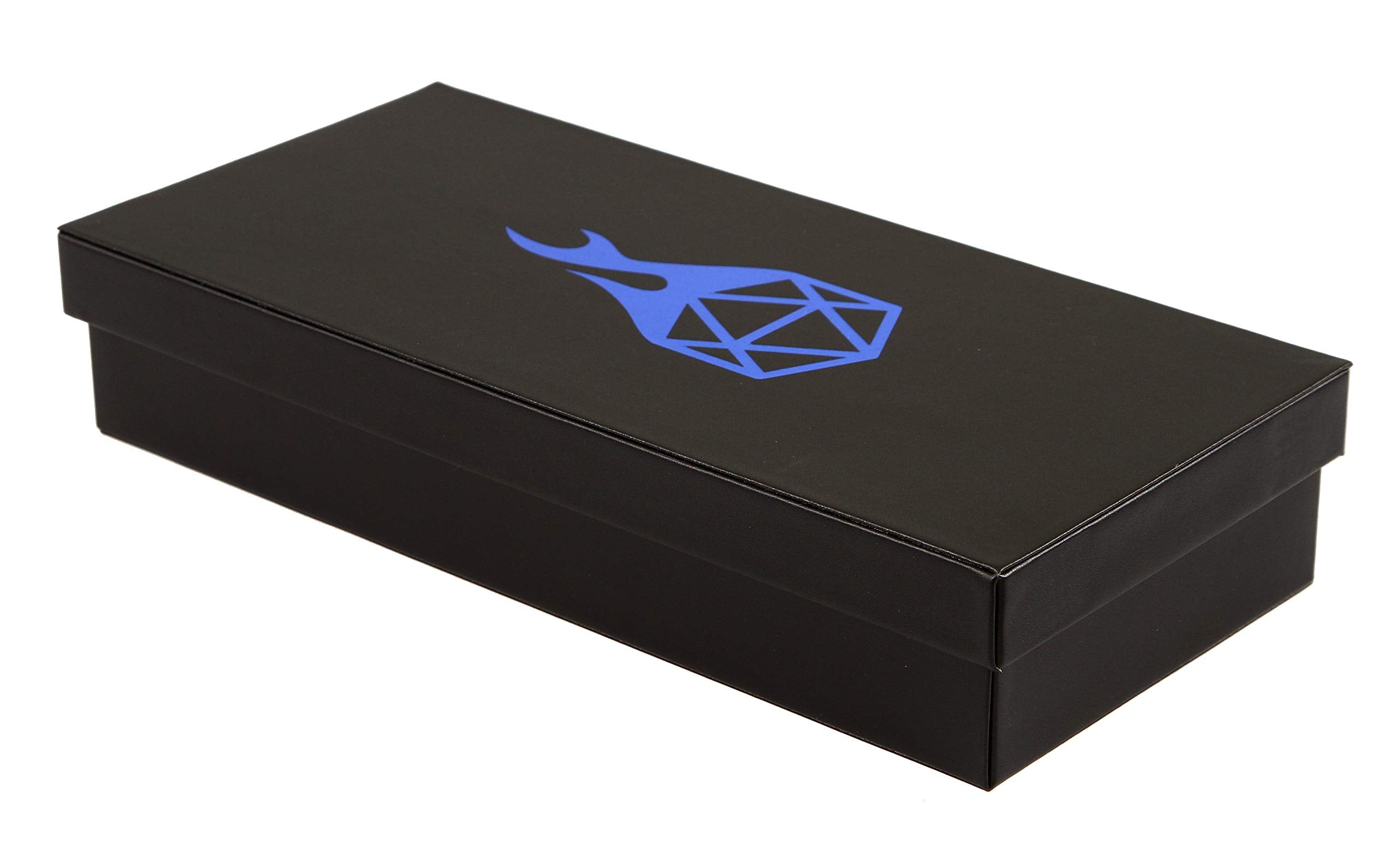 Luxurious velvet surface cushions throws and protects prized dice during sessions.