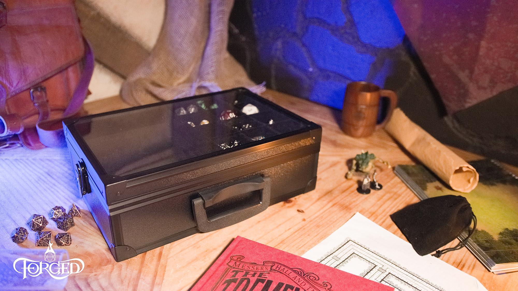 Forged Dice Co. holds up to 720 dice for large collections.