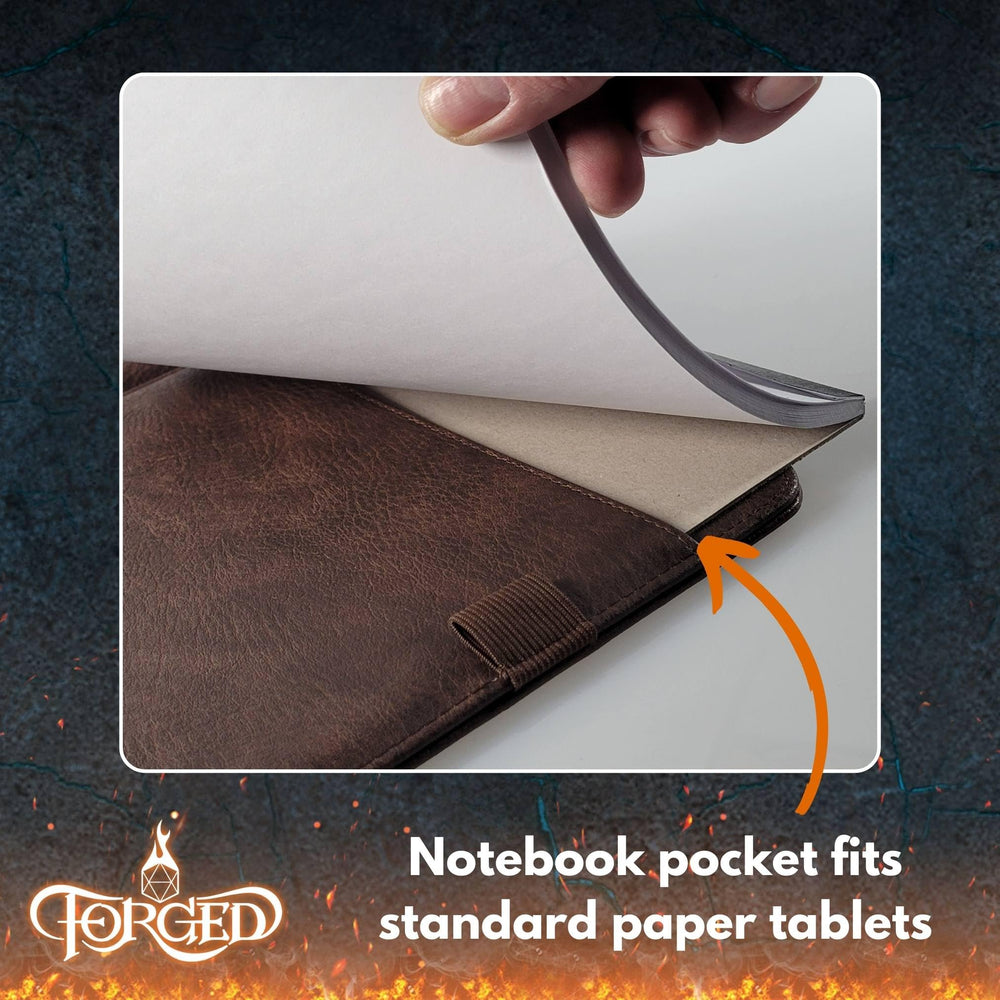 Forged Dice Co. Game-Folio color option black highlights a sleek binding