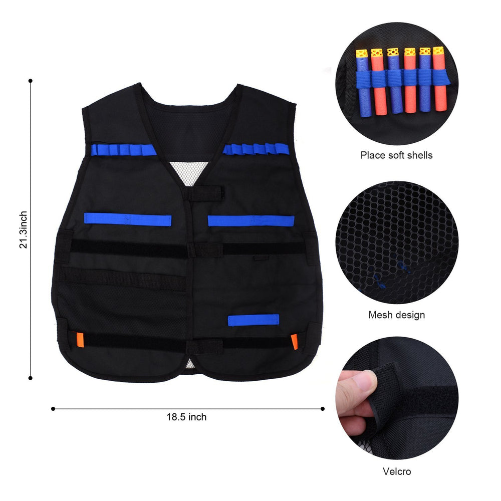 Forliver Kids quick reload clip showing compact storage for six to twelve darts.