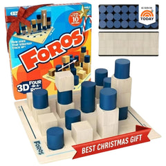 Foros 3D board game on table showing fast paced strategic play for family night