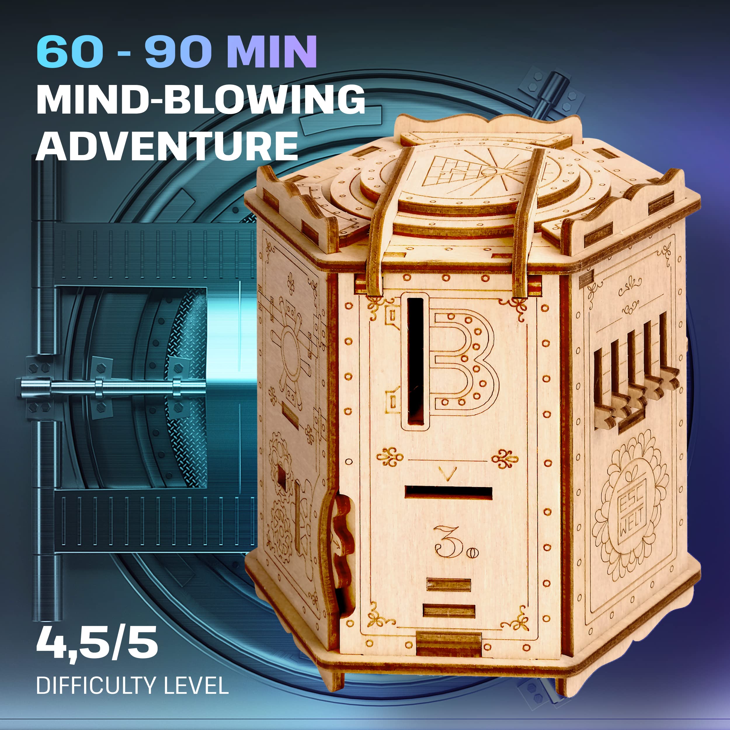Fort Knox Pro secret compartment giftbox hides small treasures.
