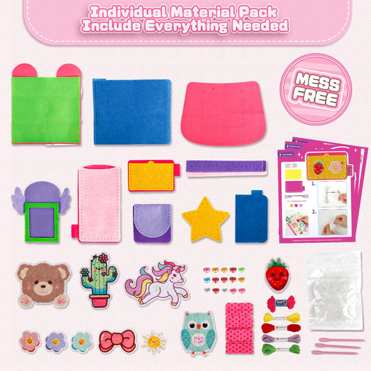 Fortand Sewing Kit for Kids ornament project – precise stitching with safety.