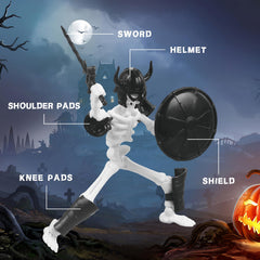 FortiTrust T13 skeleton figure crafted from PETG plastic for durability.