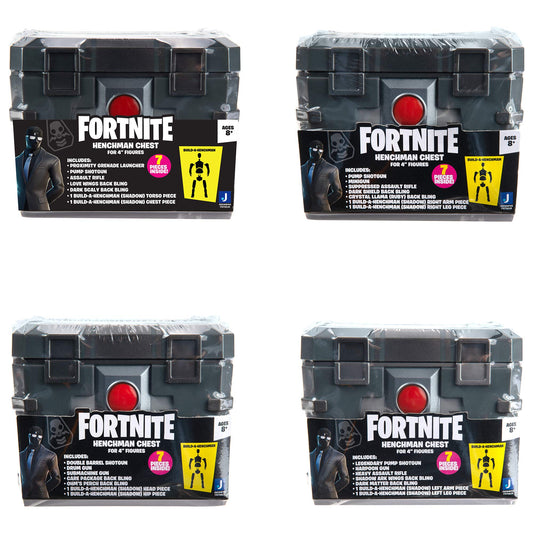 Fortnite Henchman Chest 12 translucent weapons for dynamic figure customization