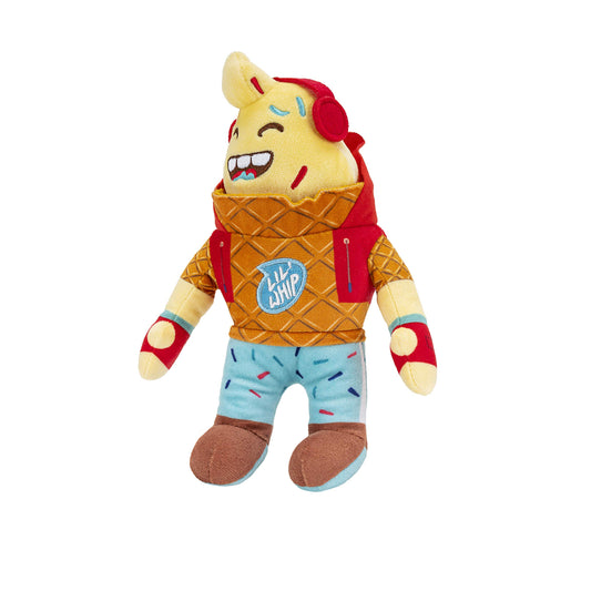 Fortnite Lil Whip plush side view, ultra-soft cuddle companion.