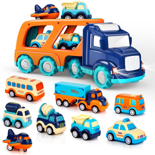 Forty4 nine-pack pull-back cars for imaginative play and learning.