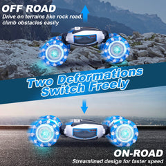 Fosgoit gesture-sensing RC car side drift demonstrating all-direction maneuvering