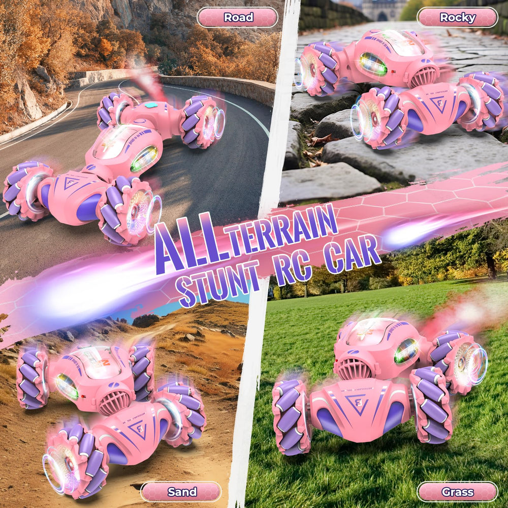 Fosgoit pink stunt car top speed up to 30km/h for exciting thrills