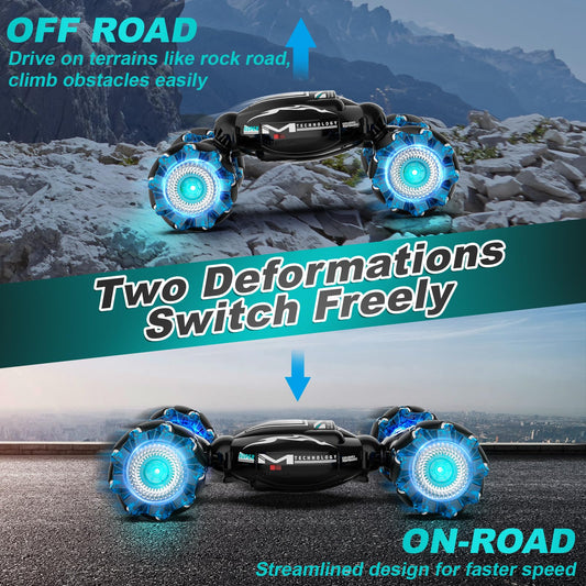 Fosgoit 4WD RC car conquers grass and pavement with high-grip tires