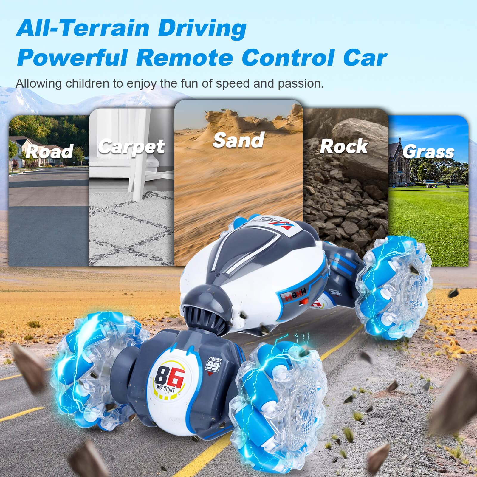 Fosgoit off-road transformation mode from on-road to off-road thrills