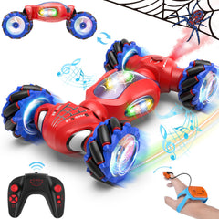 Fosgoit Spider RC car front view with LED lights for dynamic daytime and night play