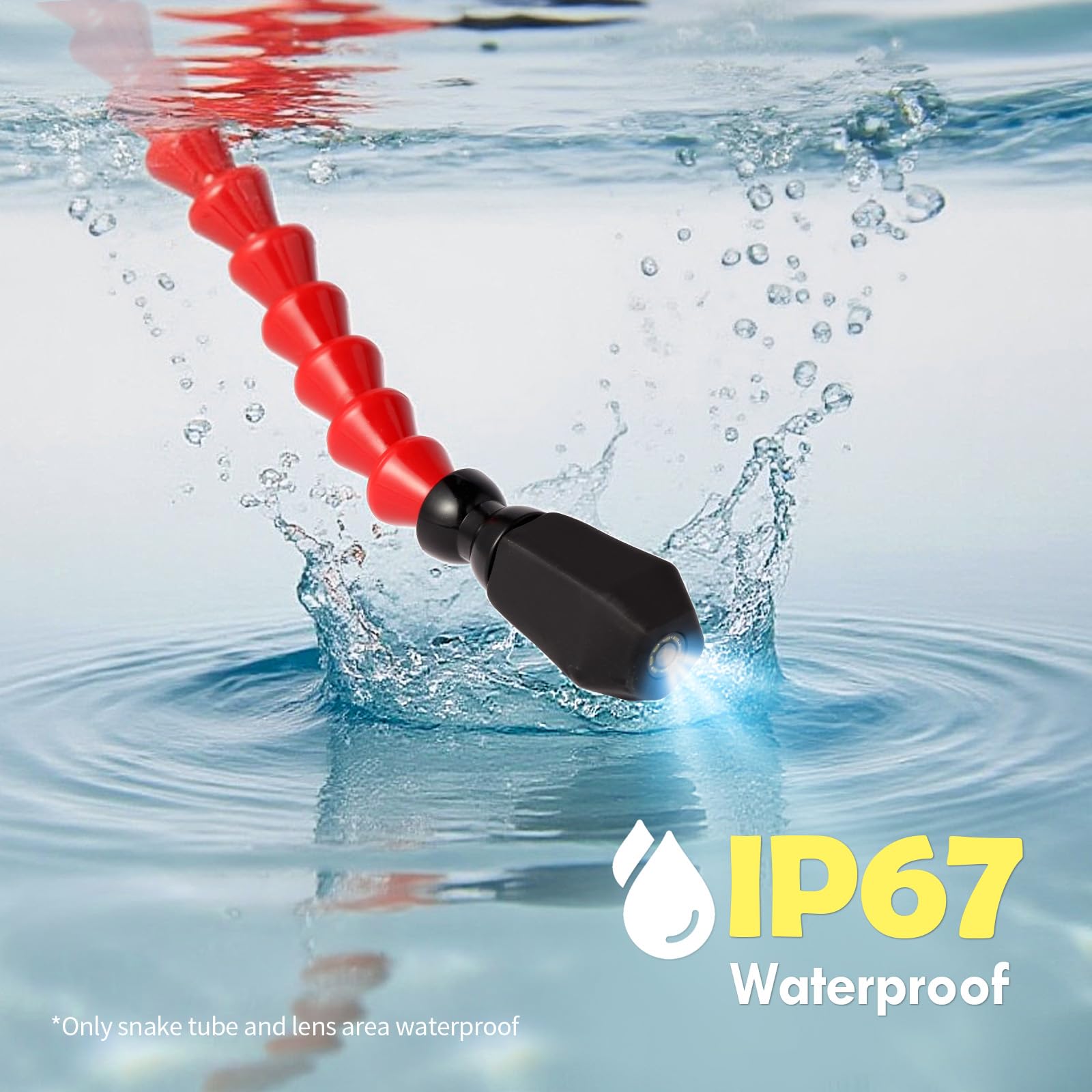 Fostro IP67 waterproof camera lens supports land and water exploration.