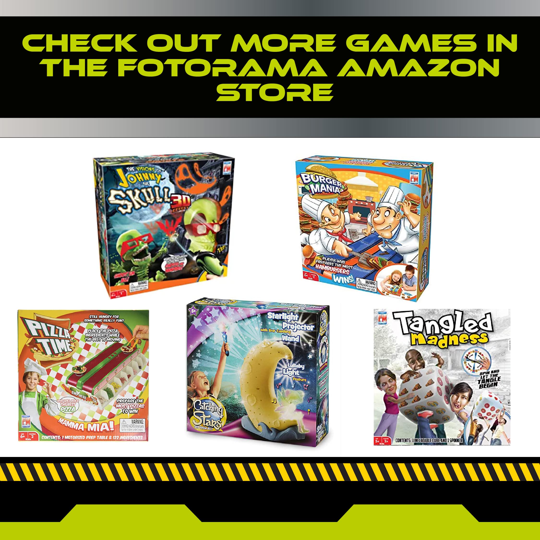 Play indoors, outdoors, or in the dark with the Alien Vision set.
