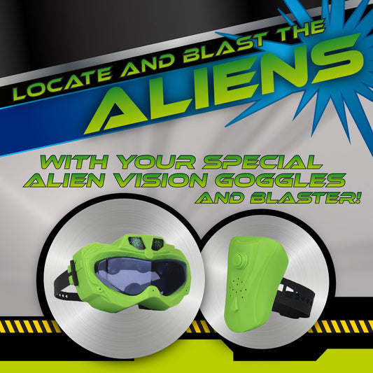 Fotorama Alien Vision wrist blaster lets kids shoot aliens during active play.