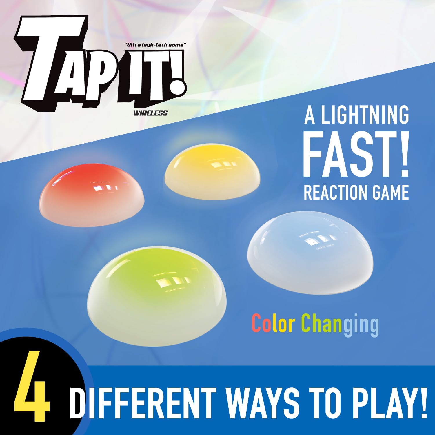 Fotorama Tap It Pong mode shows lights moving back and forth for timing practice