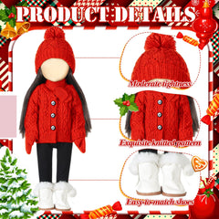 Fourluoo doll scarf provides warm, coordinated accessory for winter scenes.