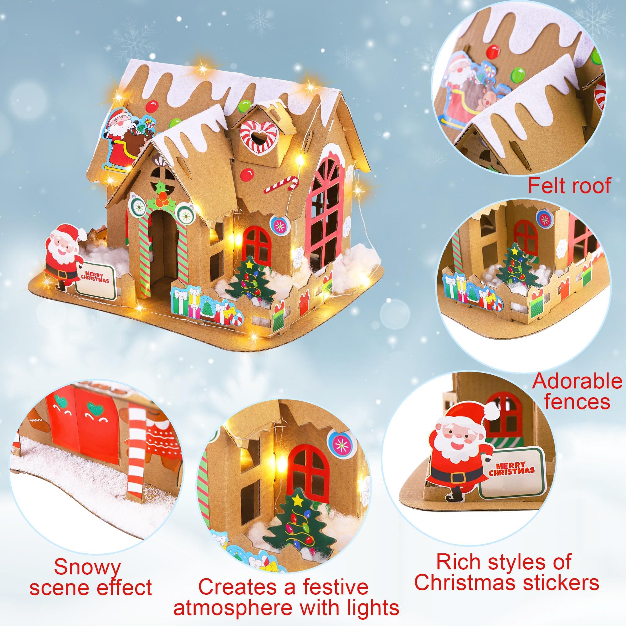 Fovths cardboard houses and instruction manual for easy assembly and DIY fun
