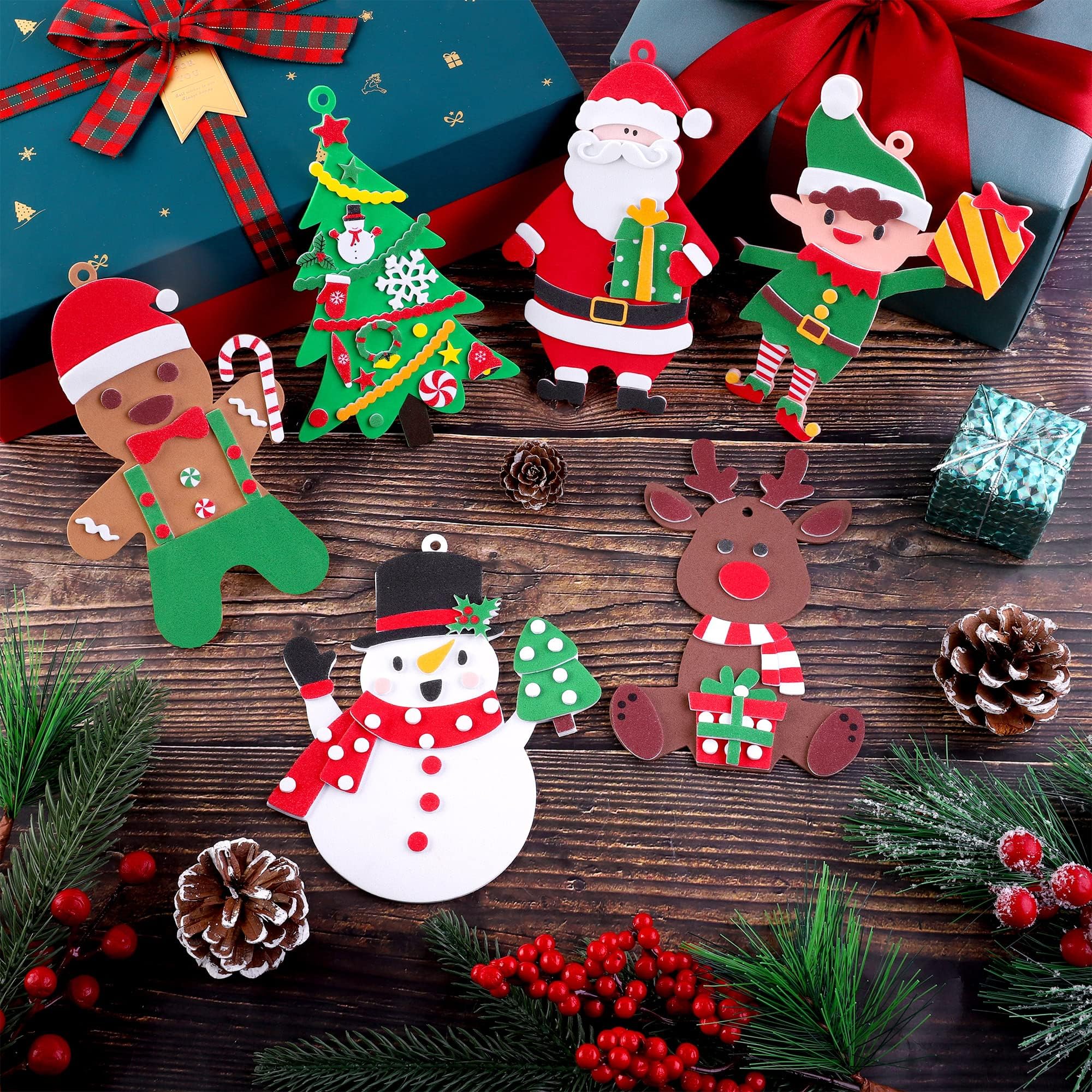 Fovths elf design foam sticker for playful Christmas crafts
