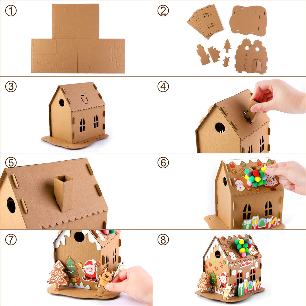 Fovths DIY House Kit glitter glue and stickers add sparkle and detail.