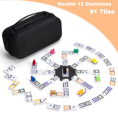 Fowreny travel case keeping 91 tiles and accessories organized