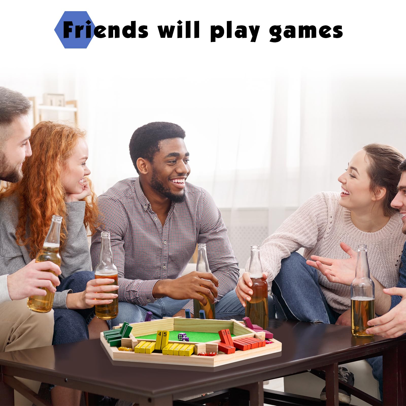 Fowreny Shut The Box gift ready packaging makes a thoughtful present for board game lovers.