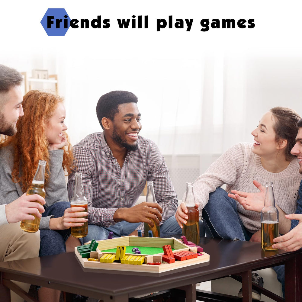 Fowreny Shut The Box gift ready packaging makes a thoughtful present for board game lovers.