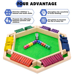 Fowreny Shut The Box tiles and dice support quick math challenges and friendly competition.