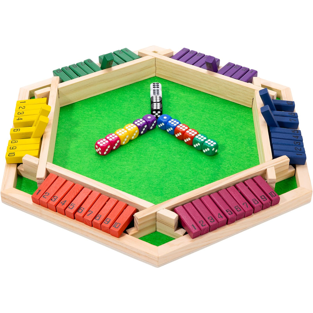 Fowreny Shut The Box wooden board showcases premium craftsmanship for durable family play.