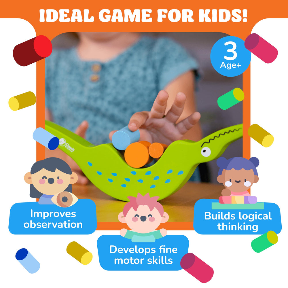 FoxMind Don't Rock The Croc tabletop setup keeps playtime fast and accessible.