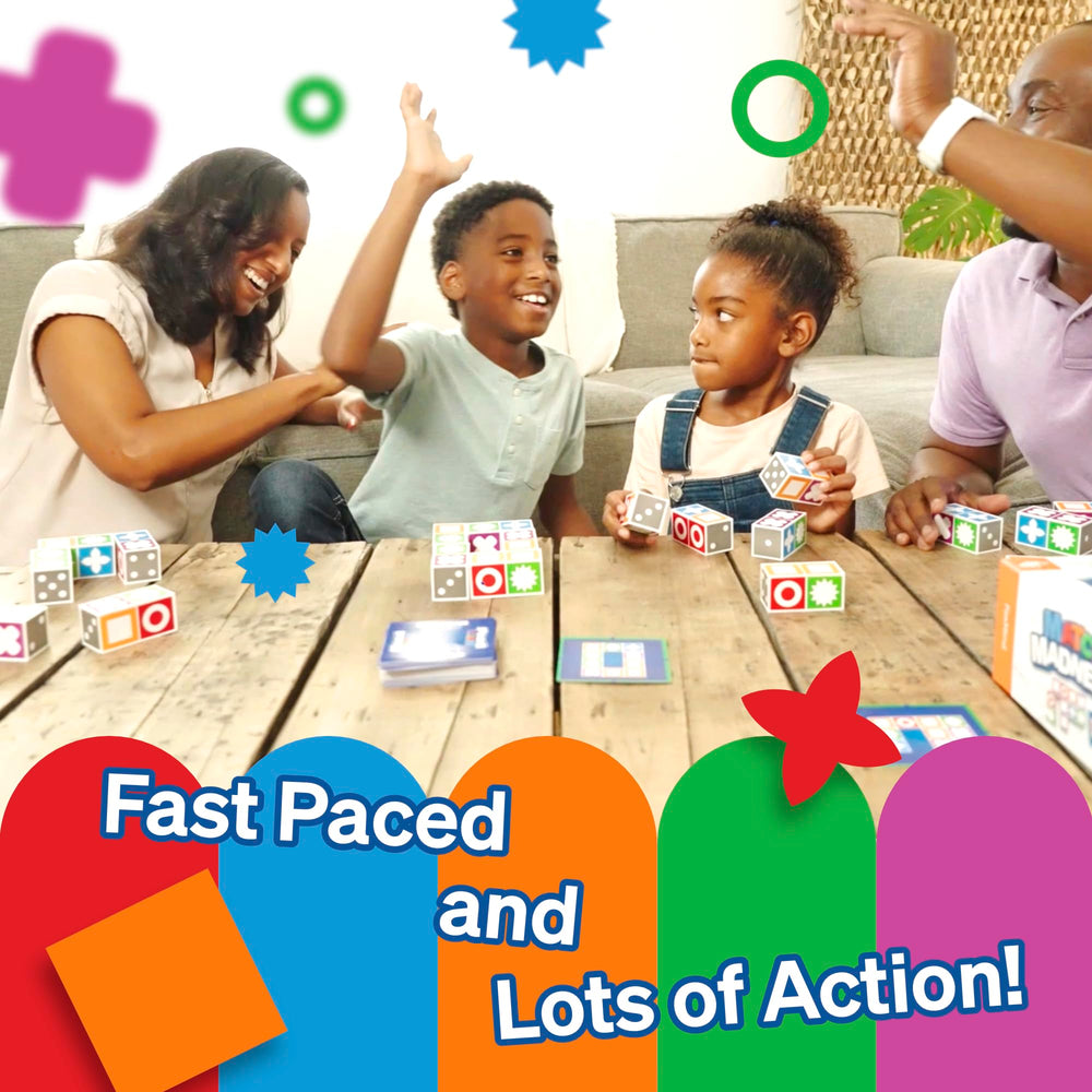 Colorful tactile blocks foster hands-on pattern recognition.