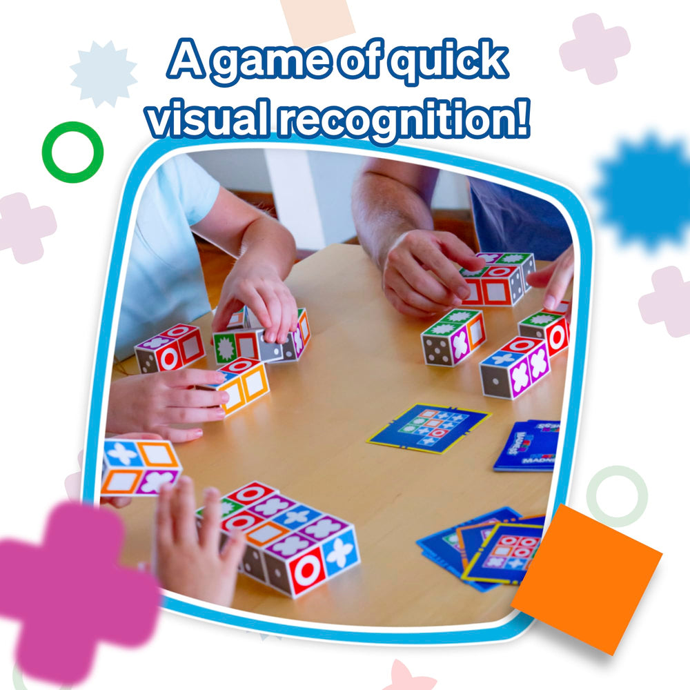 Four players compete around a bright game table.