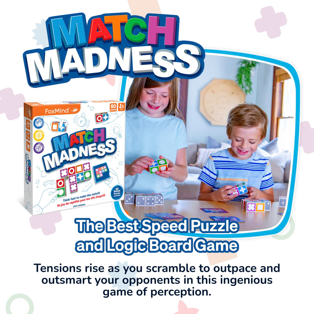Pattern cards guide rapid cube matching with FoxMind.