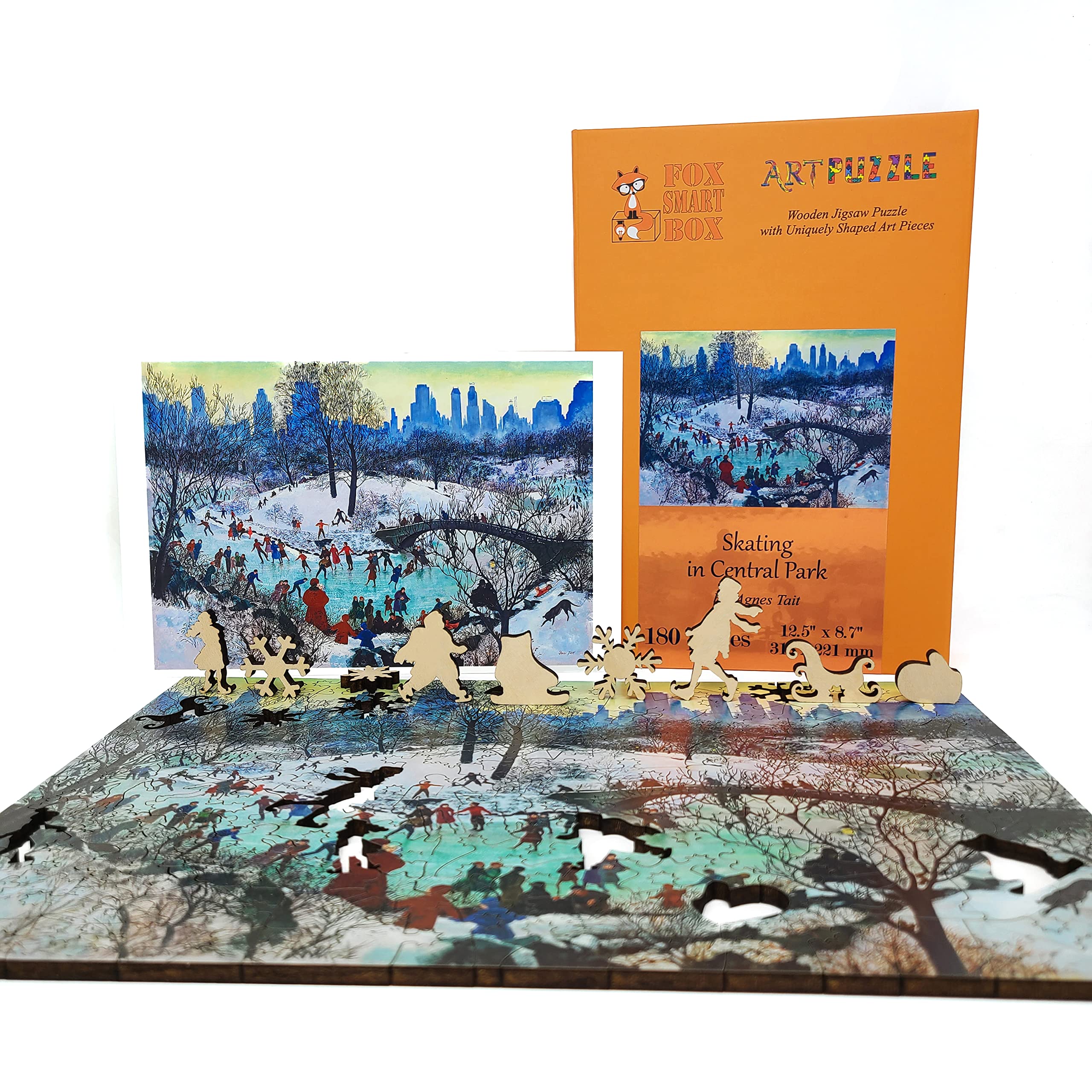 FoxSmartBox central park skating theme, a charming puzzle concept.