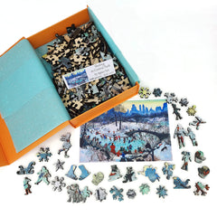 FoxSmartBox collectible box with a sticker helps organize your shelf.