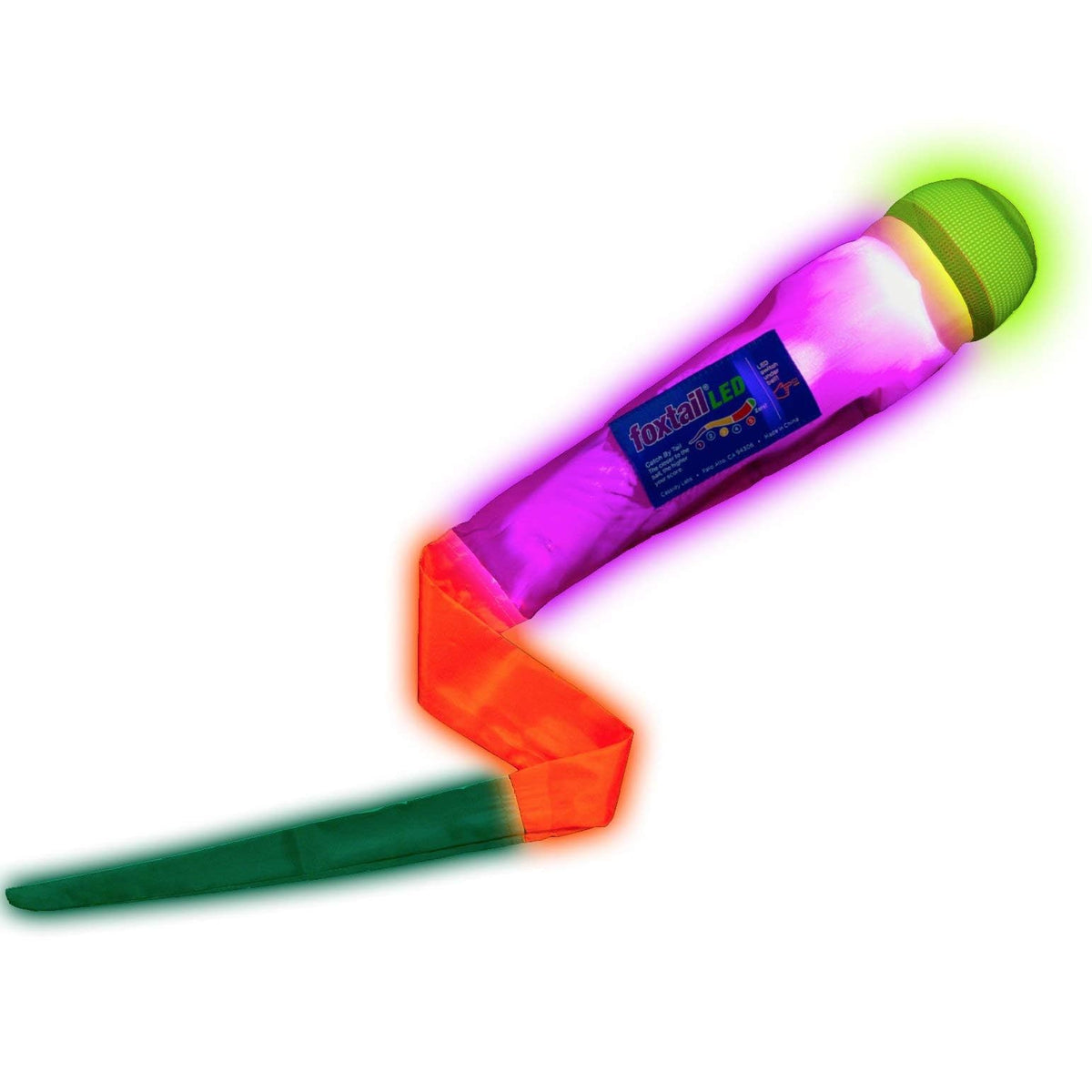 Foxtail LED glow ball provides engaging night-time yard play with clear visibility.