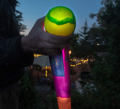 Foxtail LED tail glow improves night visibility for safe play.