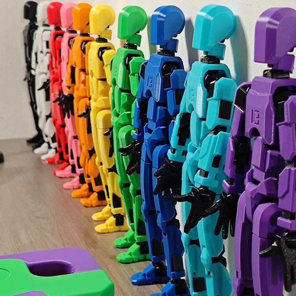 FoxVilla Titan 13 3D printed figure with vibrant colors and sturdy build.