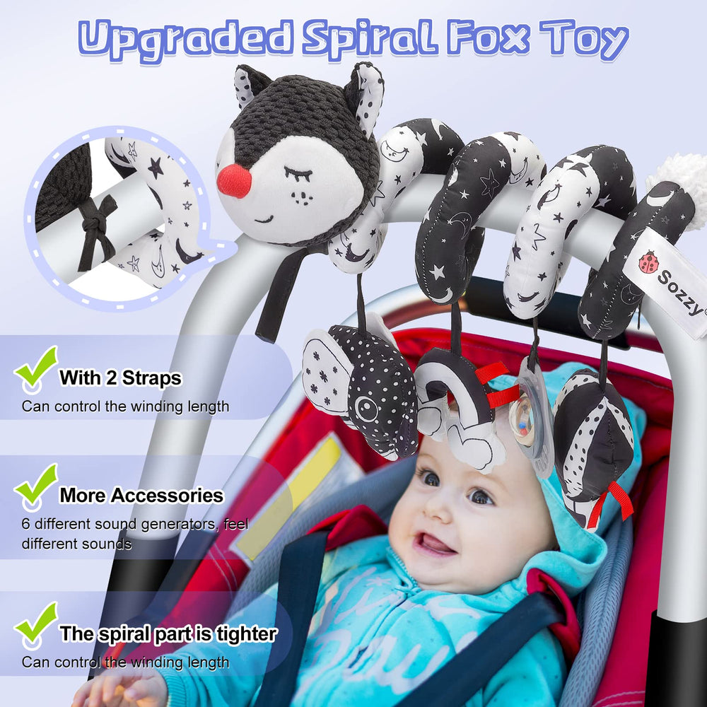 FPVERA high-contrast black and white toy helps visual development and attention