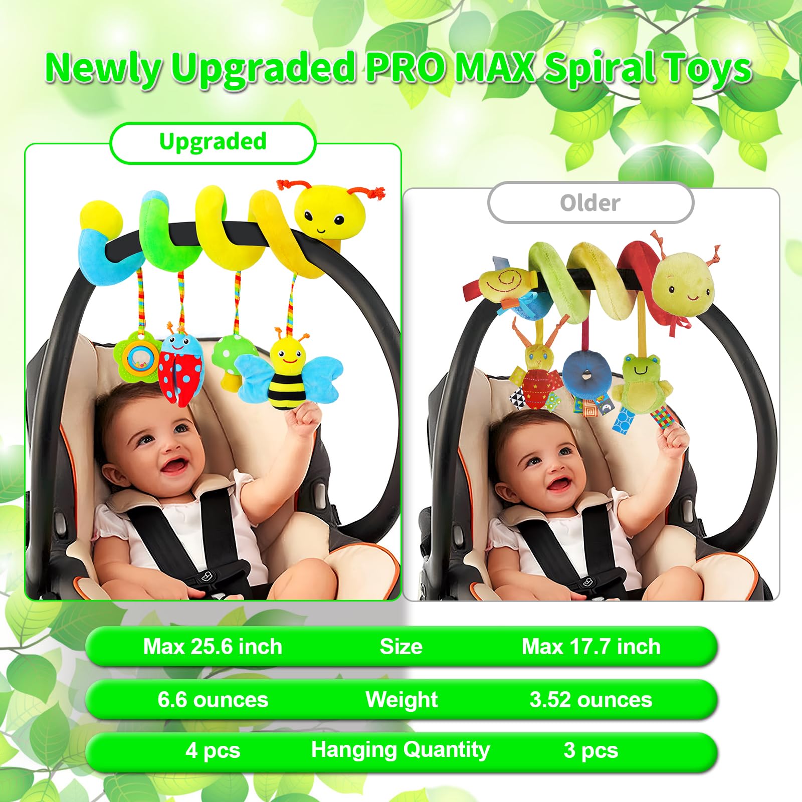 FPVERA soft plush hanging toy highlighting safe chewing surface for babies
